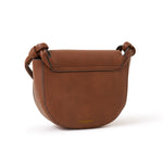 Accessorize London Tan Knot Detail Saddle Sling Bag