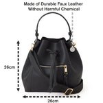 Accessorize London Black Classic Duffle Bag