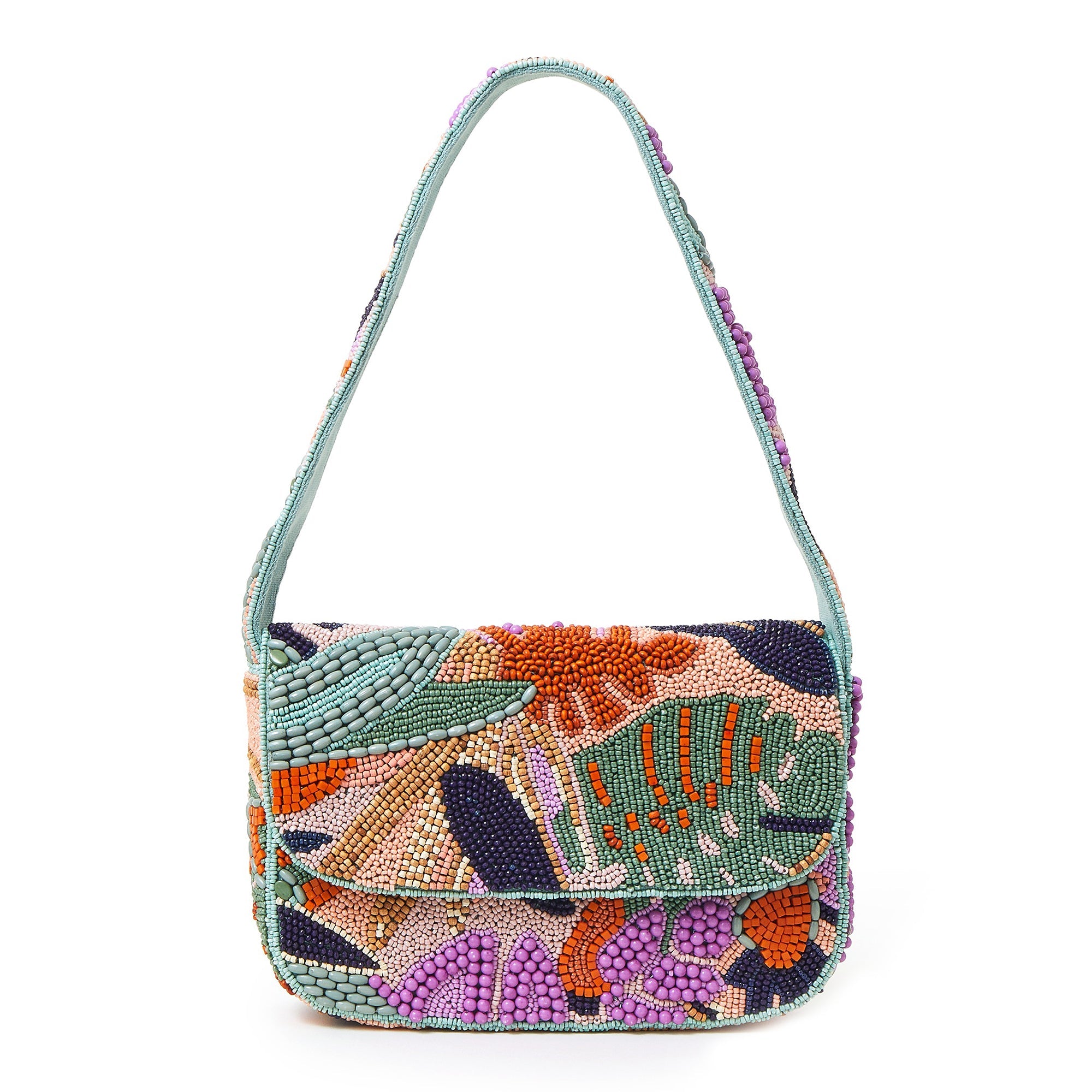 Multicolor handbeaded women store handbag