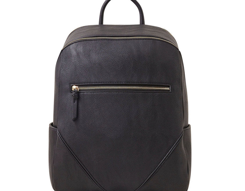 classic Zip Around Backpack Black