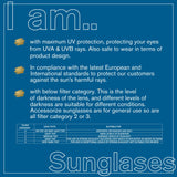 Women's Matte Metal Detail Sunglasses