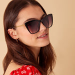 Thin Arm Cat-Eye Sunglasses