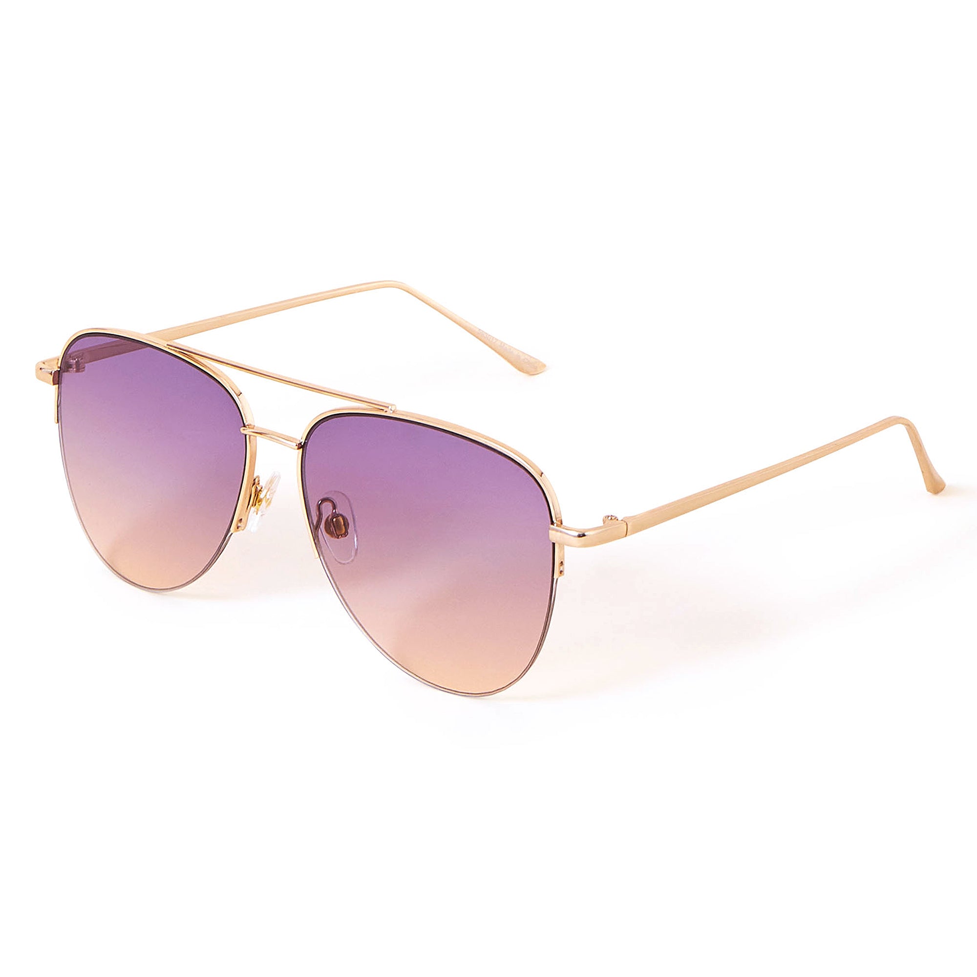 Roger aviator sunglasses with black frame and black lenses | Golden Goose