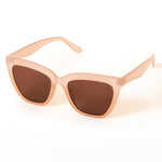 Accessorize London Women's Light Pink Chunky Cateye Sunglasses
