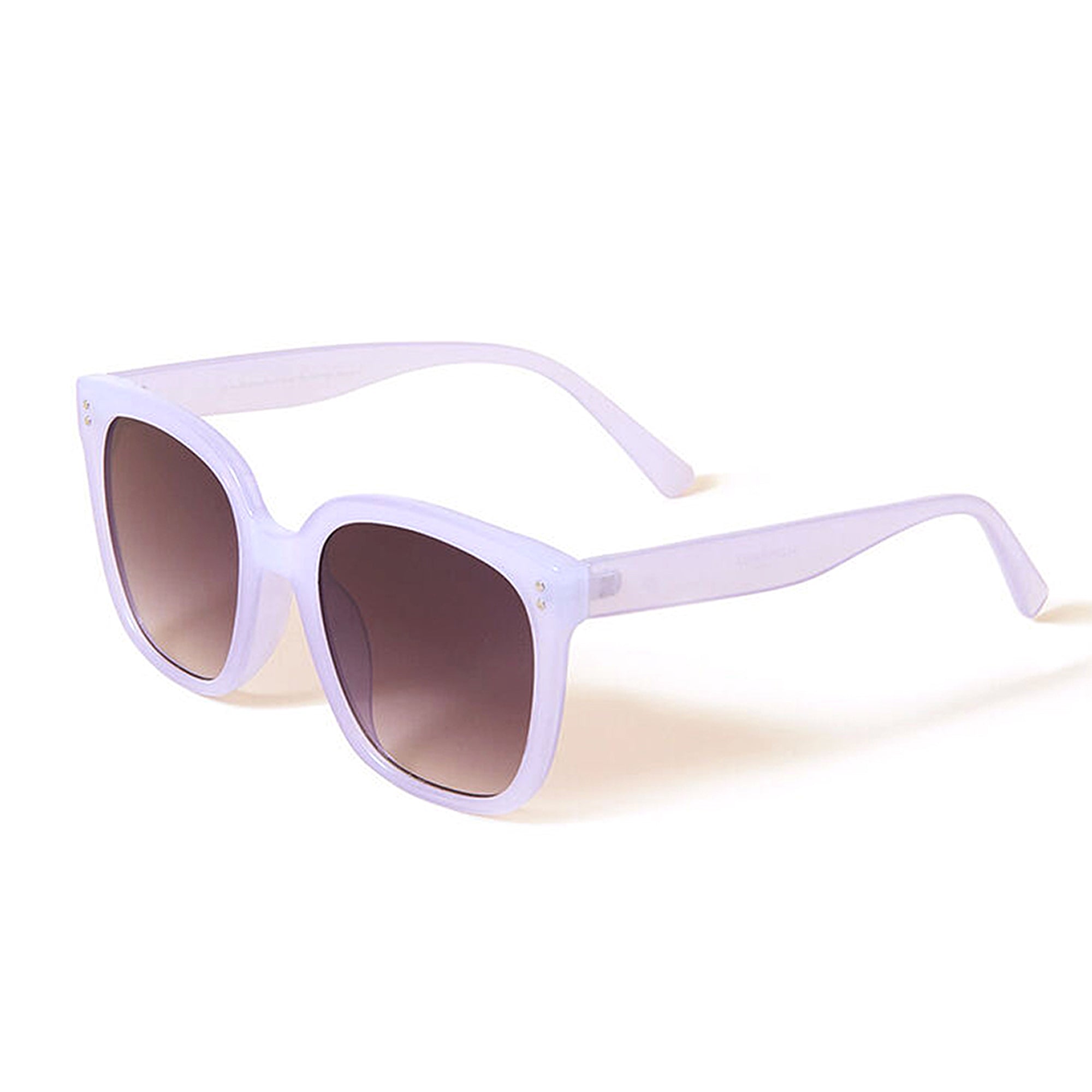 Accessorize London Women's Purple Coloured Oversized Wayfarer Sunglasses