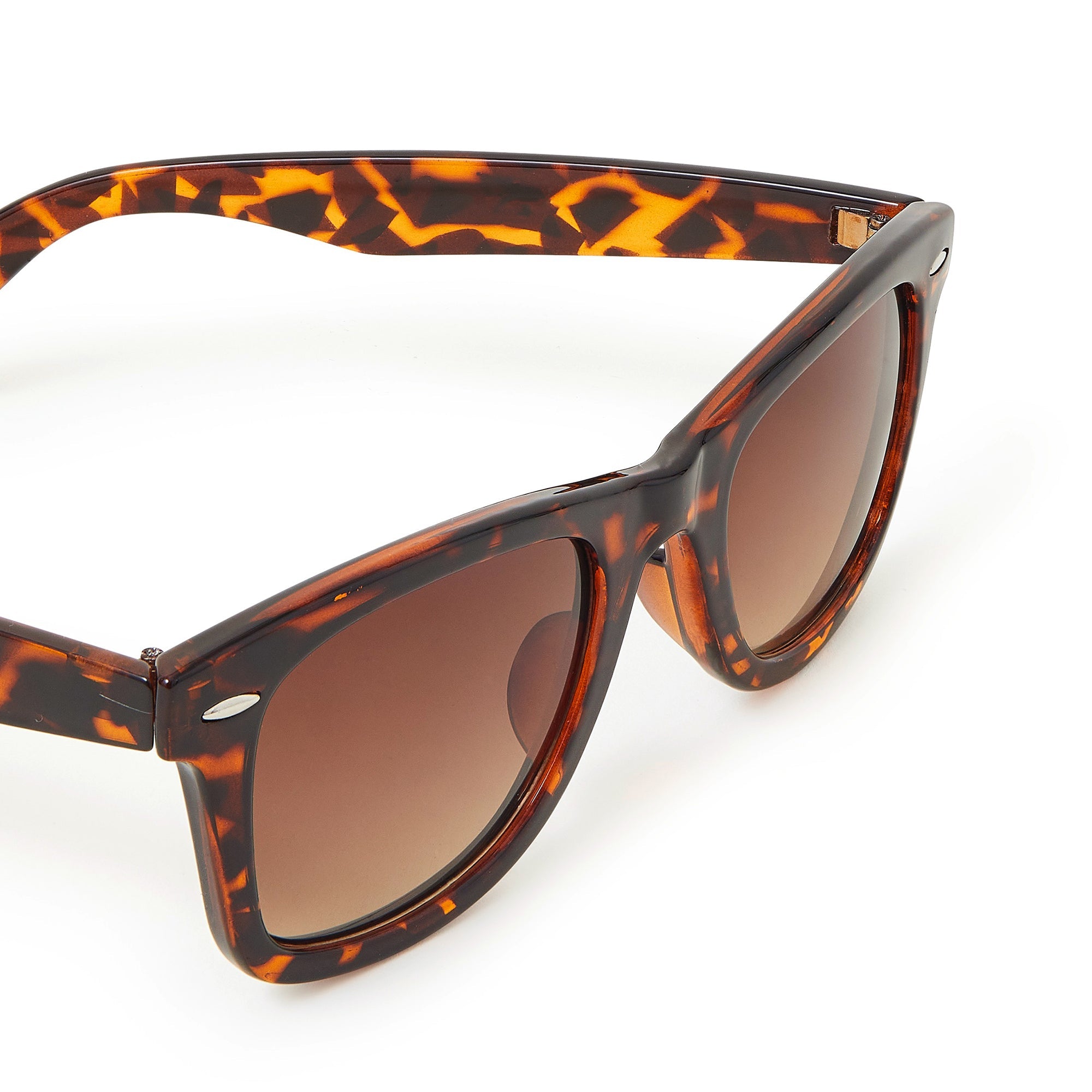 Tortoise shell clearance flat top sunglasses