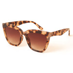 Accessorize London Women's Brown Chunky Cateye Sunglasses