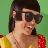 Accessorize London Women's Black Preppy Sunglasses