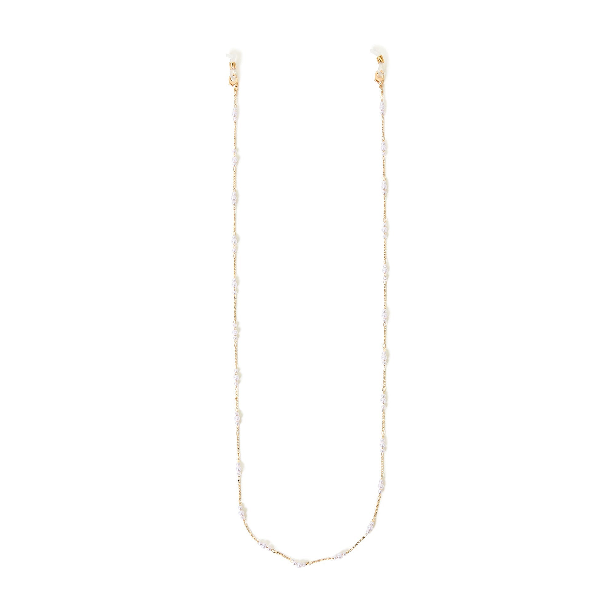 Accessorize London Women's Pearl Detail Fine Sunglasses Chain