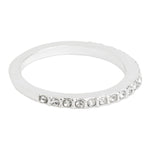 Accessorize London Women's Silver Crystal Ring Pack Of 12 Medium