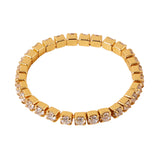 Real Gold Plated Z Sparkle Tennis Ring-Large