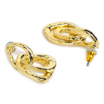 Accessorize London Women's Interlocking Stud Drop Earrings