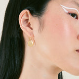 Accessorize London Women's Starburst Disc Short Drop Earrings