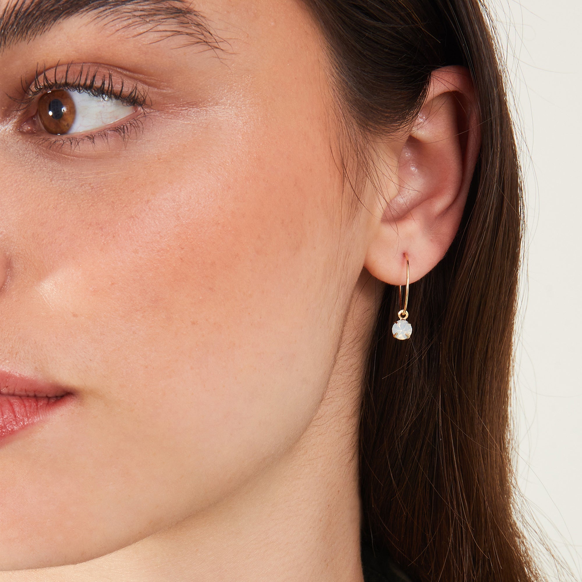 Accessorize London Women's Gem Hoop Earrings Set Of Three