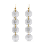 Accessorize London Women's Statement Cut Crystal Earring