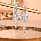 Accessorize London Women's Crystal Waterfall Statement Earrings