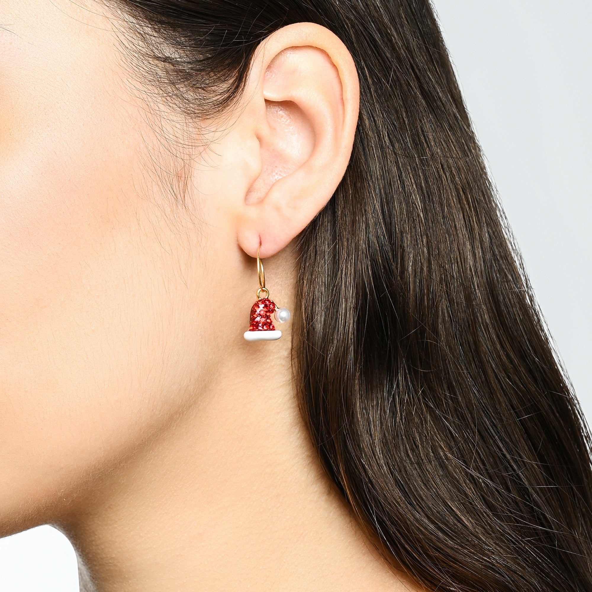 Accessorize London Women's Pack Of Three Christmas Huggie Hoop Earring