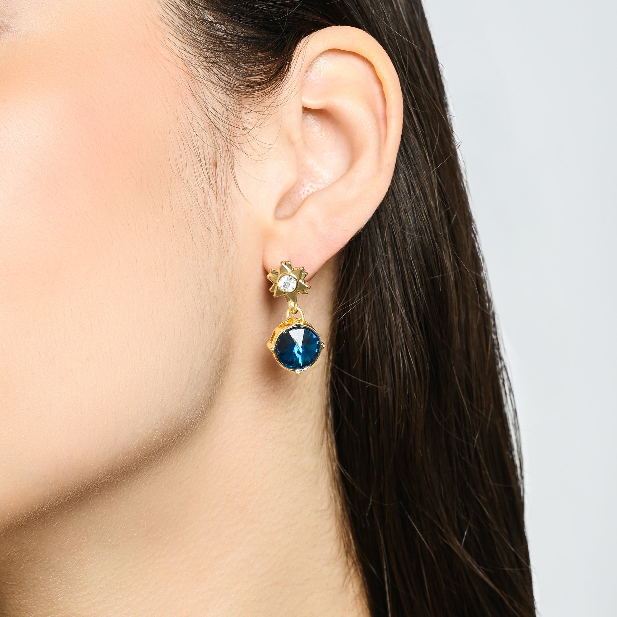 Accessorize London Women's Star Gem Drop Earring
