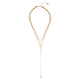Accessorize London Women's Gold Layered Pearly Necklace