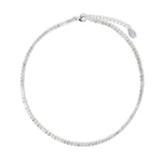 Accessorize London Women's Silver Crystal Tennis Necklace