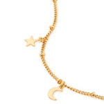 Accessorize London Women's Stars And Moon Station Necklace