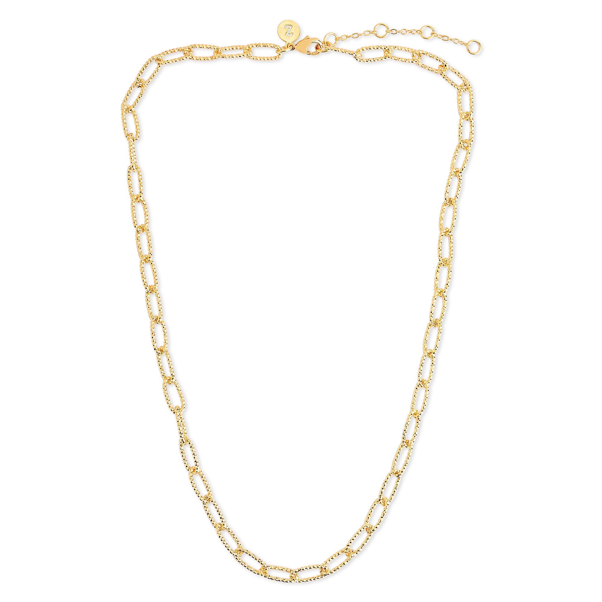 Diamond cut store gold chain necklace