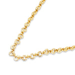 Real Gold-Plated Z Sun Chunky Chain Necklace