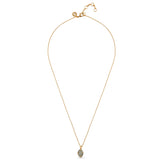 Real Gold-Plated Z Labradorite Pendant Necklace