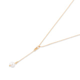 Real Gold-Plated Z Pearl Y-Chain Necklace