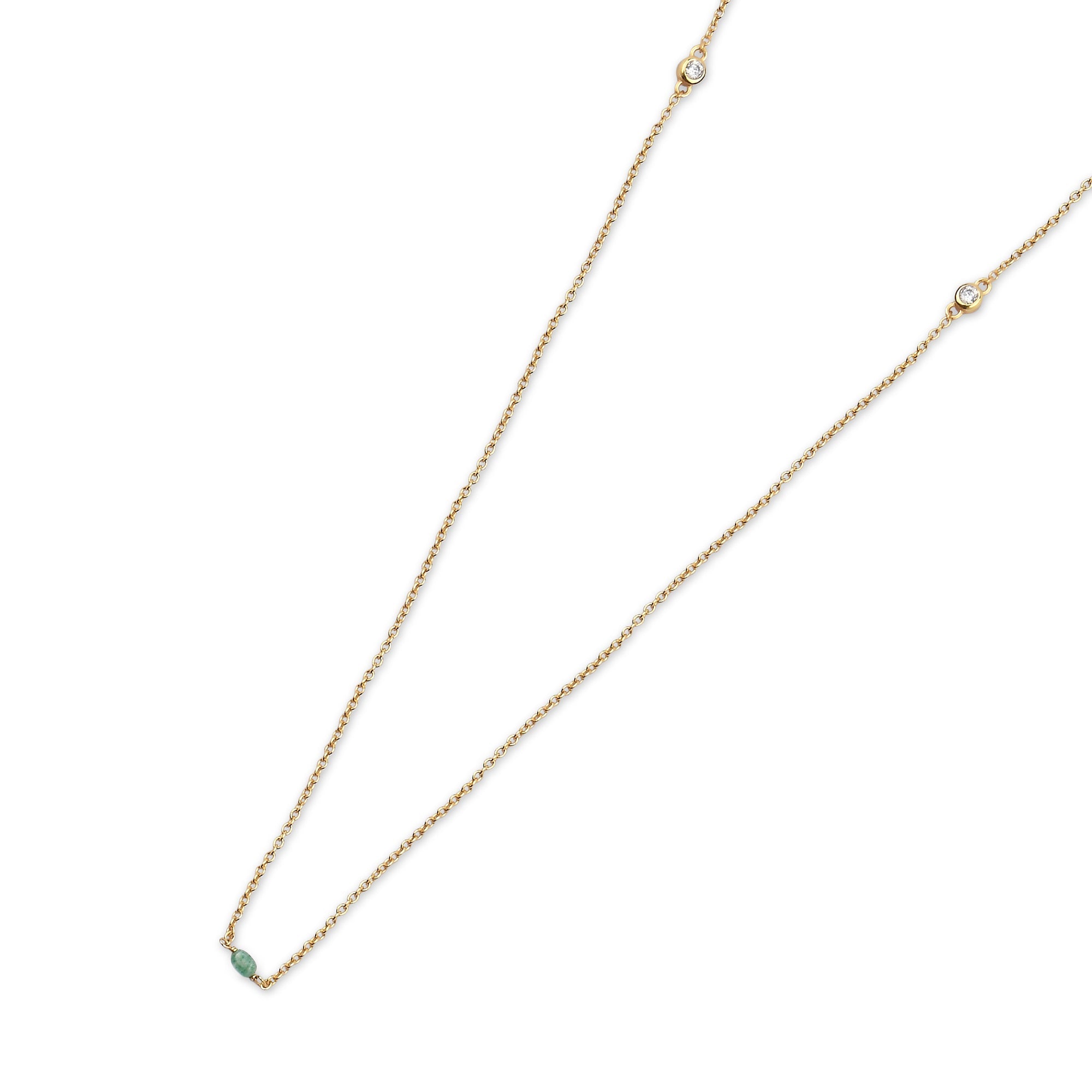 Real Gold Plated Z Molten Station Necklace