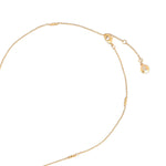 Real Gold Plated Z Bobble Long Chain Necklace