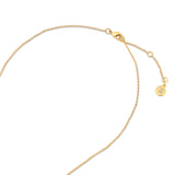 Real Gold Plated Z Flat Pendant Necklace