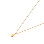 Real Gold Plated Z Flat Pendant Necklace