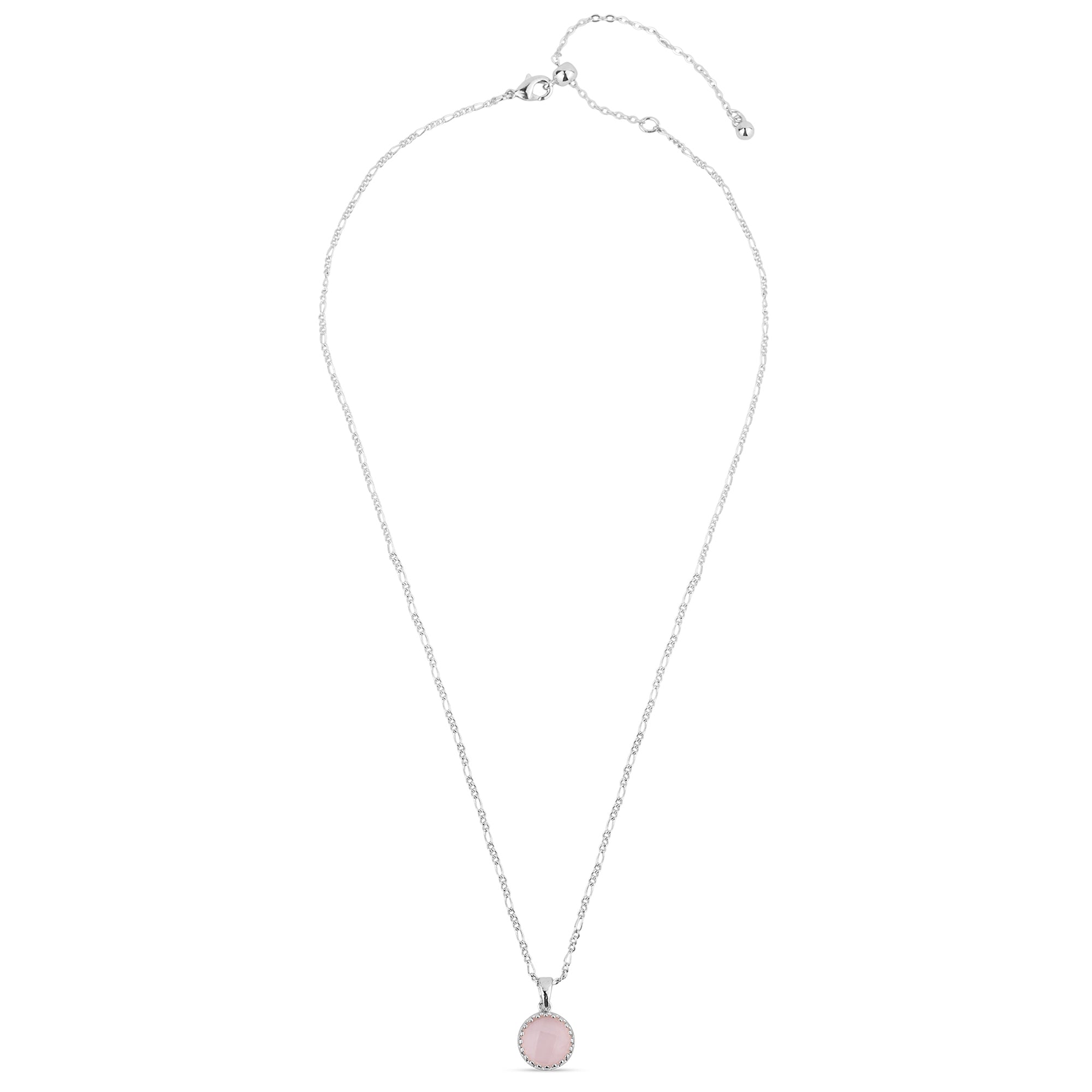 Buy 925 Sterling Silver Peridot & Rose Quartz Pendant with Chain Online at  Gehna