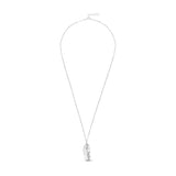 925 Pure Sterling Silver Plated Long Leaf Necklace