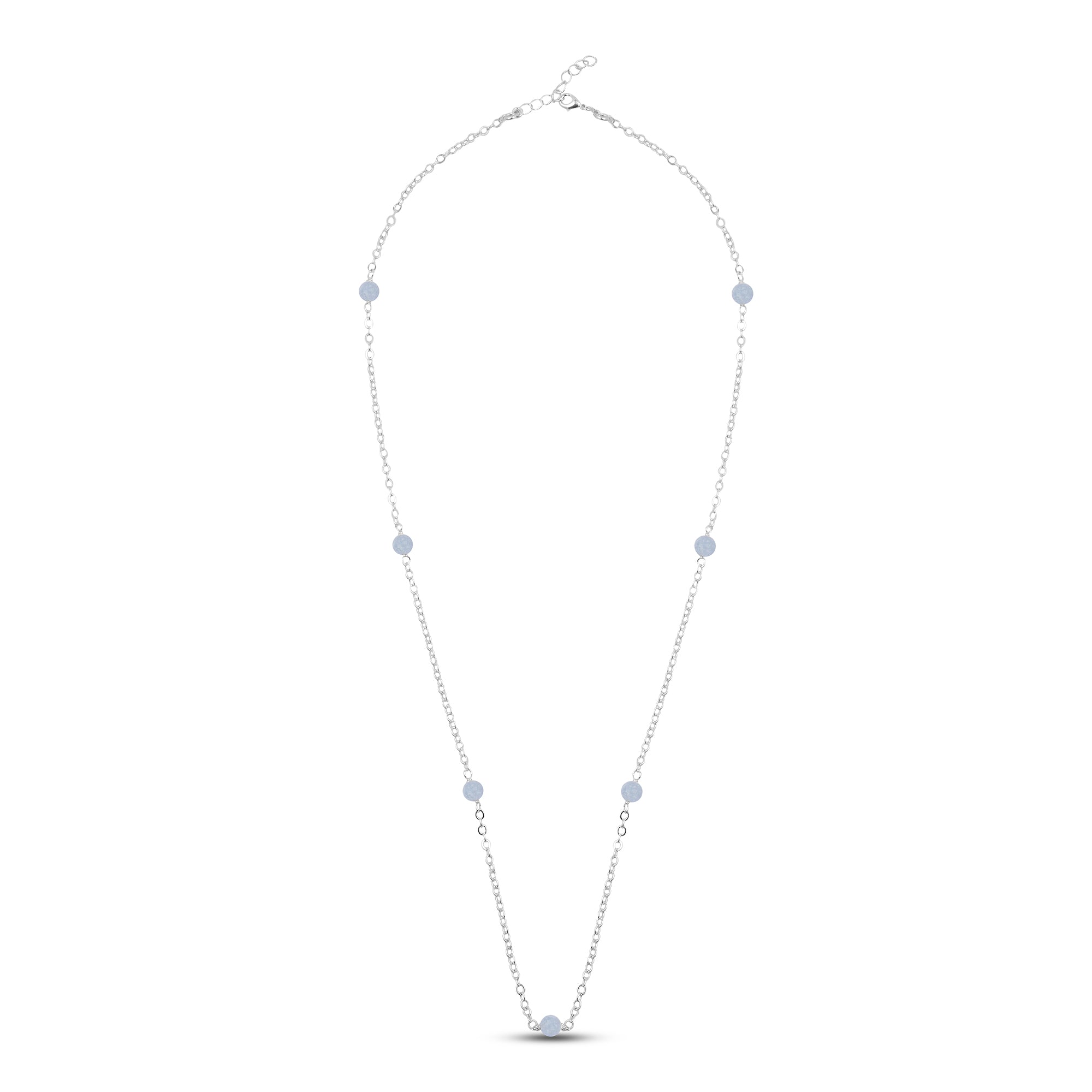 925 Pure Sterling Silver Plated Aventurine Necklace
