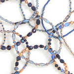 Accessorize London Women's Beaded Stretch Bracelets Pack Of 10
