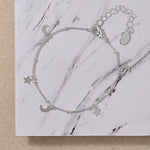 Accessorize London Women's Stars And Moon Bracelet Silver