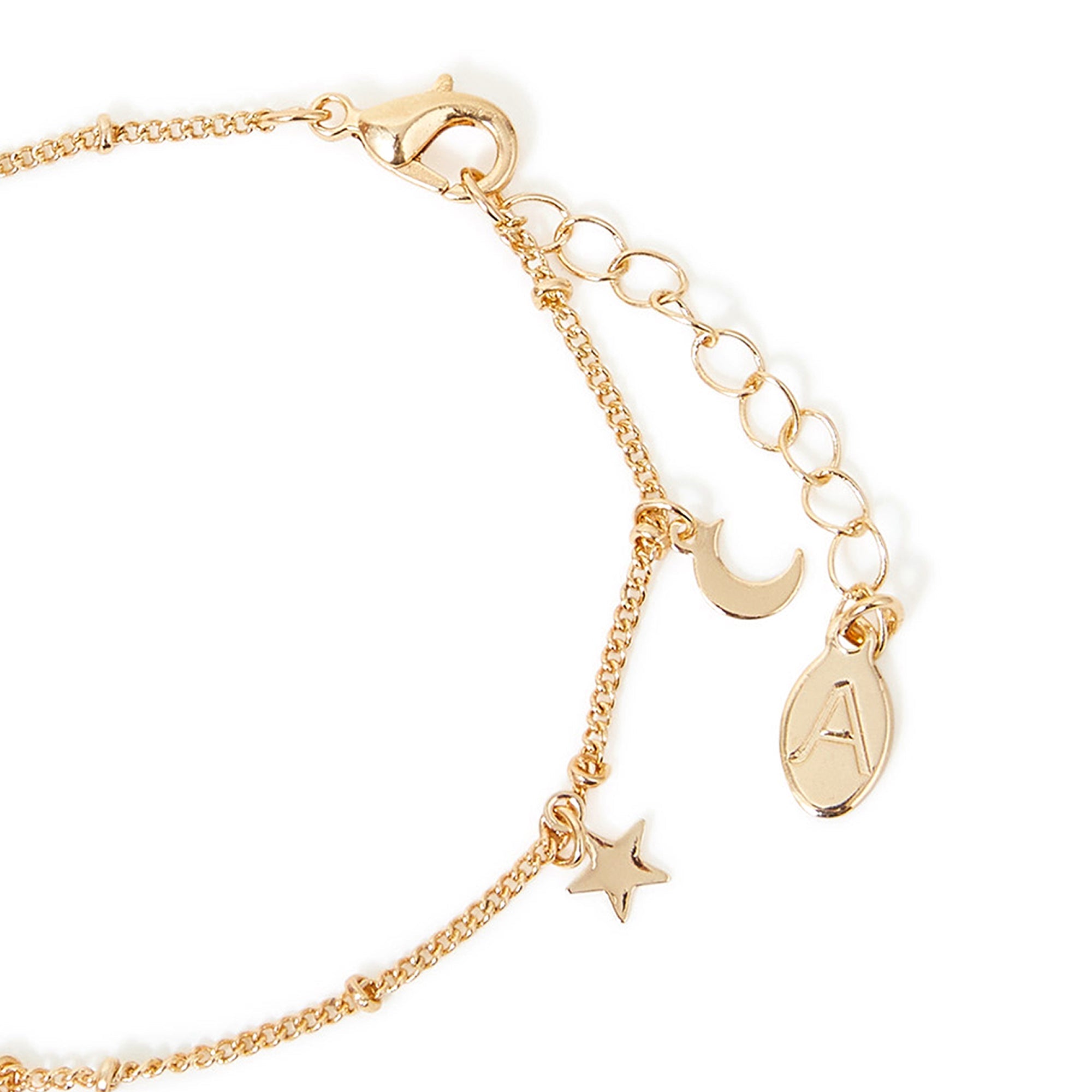 Accessorize London Women's Stars And Moon Bracelet Gold