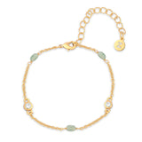 Real Gold Plated Z Aventurine Bracelet