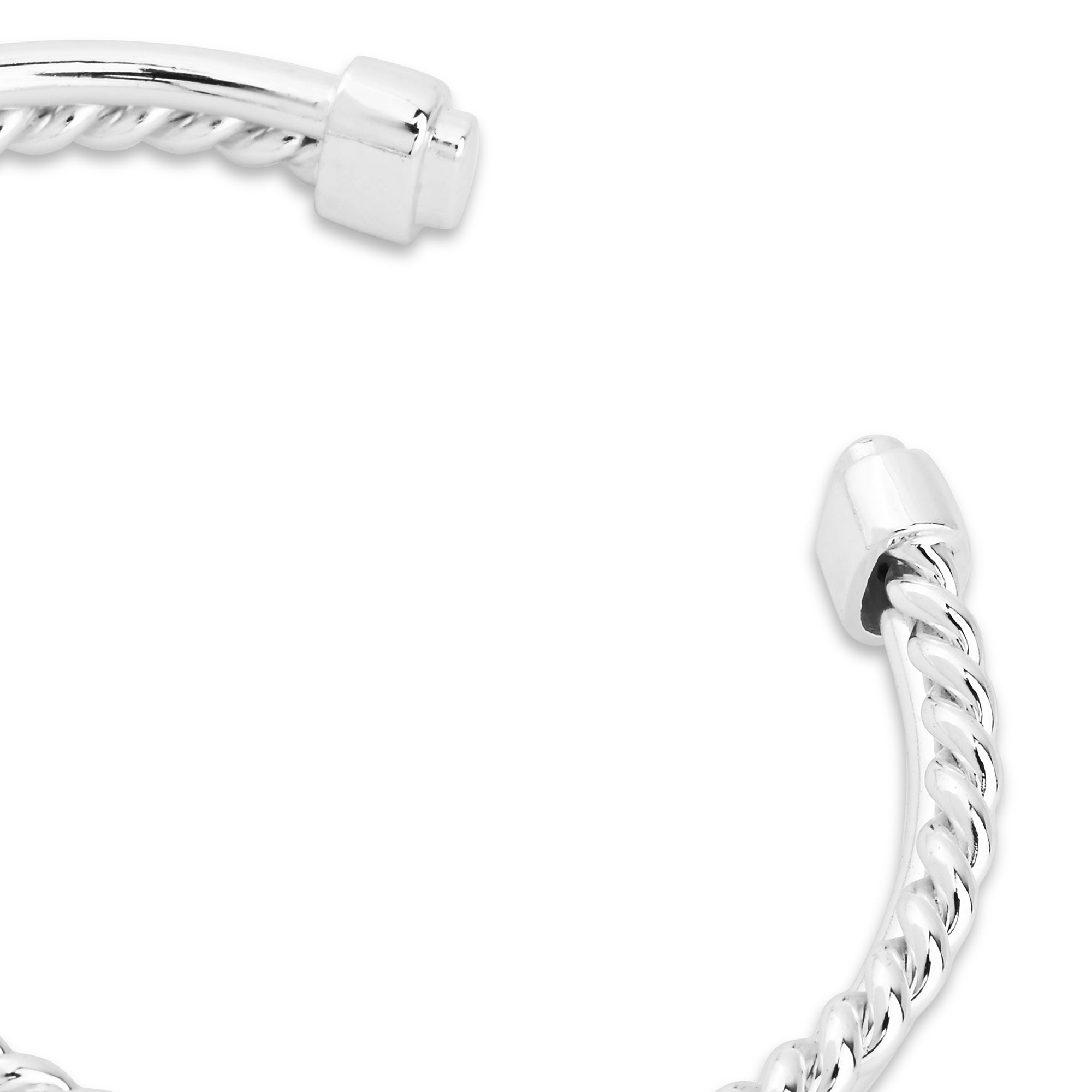 Buy Silver-Plated Twisted Bangle Online - Accessorize India