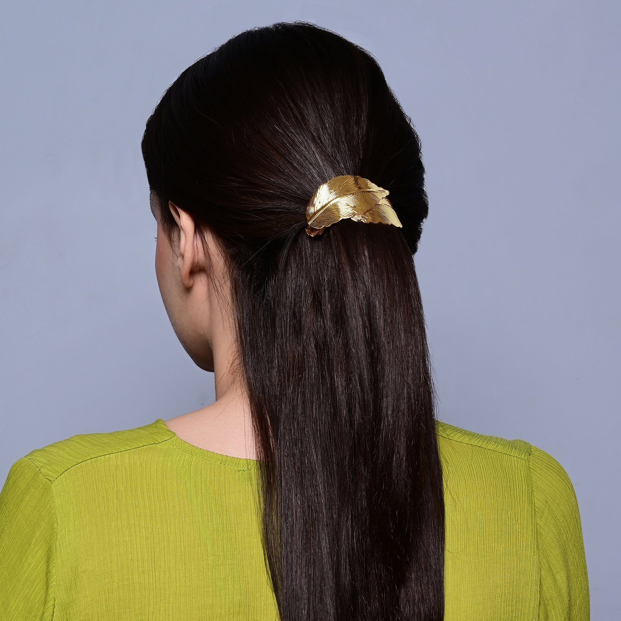 Accessorize London Rose Gold Hair Layered Leaf Barrette