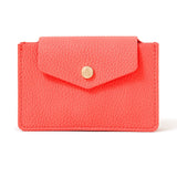 Accessorize London Women's Faux Leather Orange Triple Cardholder