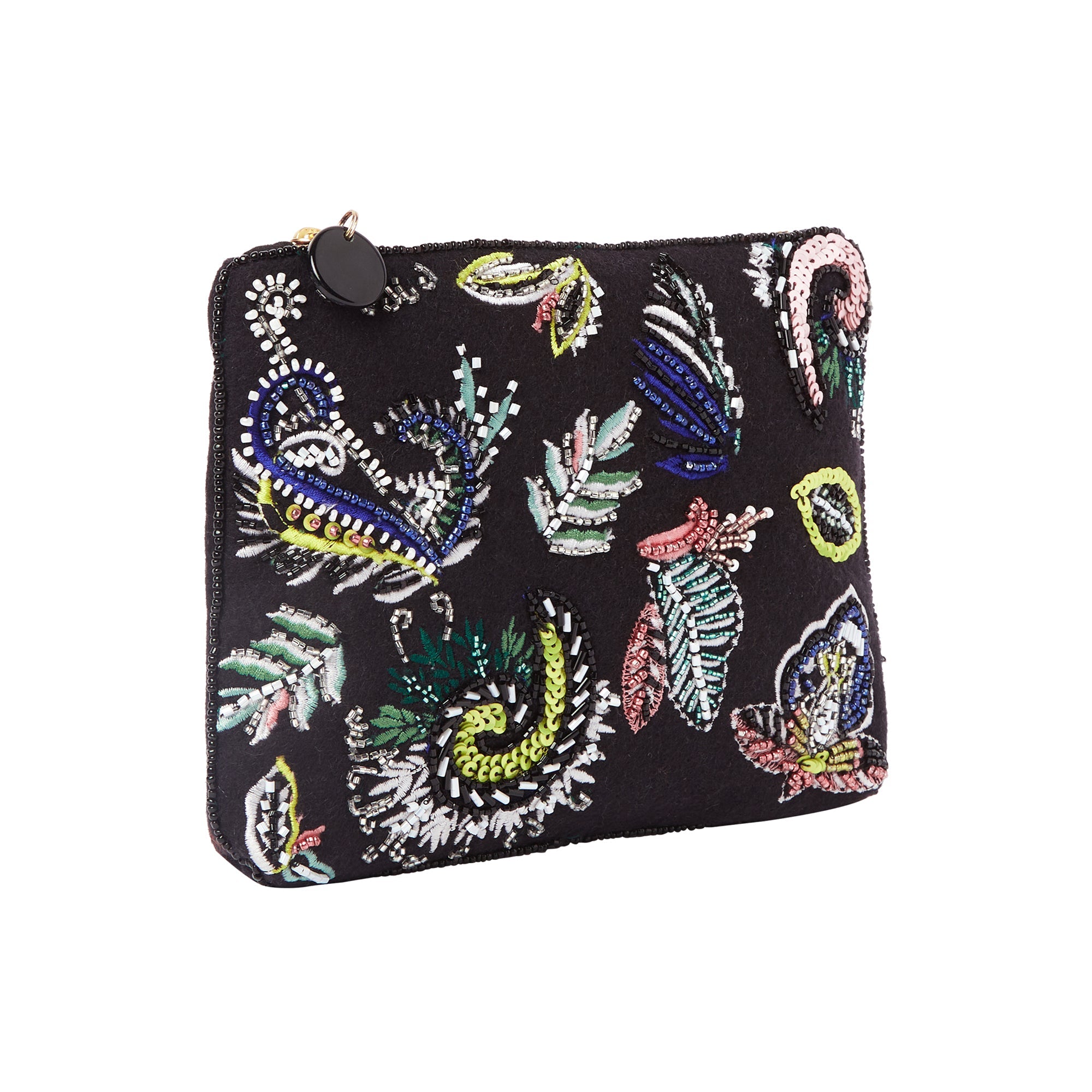 Accessorize London Women's Paisley Beaded Pouch