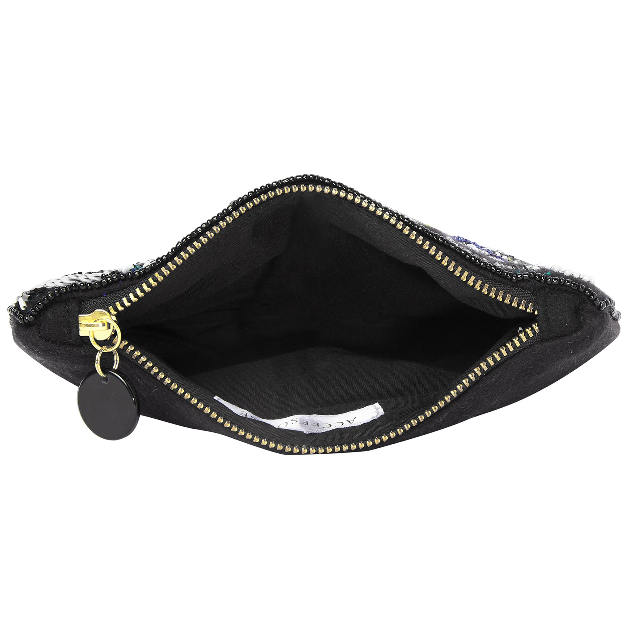 Accessorize London Women's Paisley Beaded Pouch