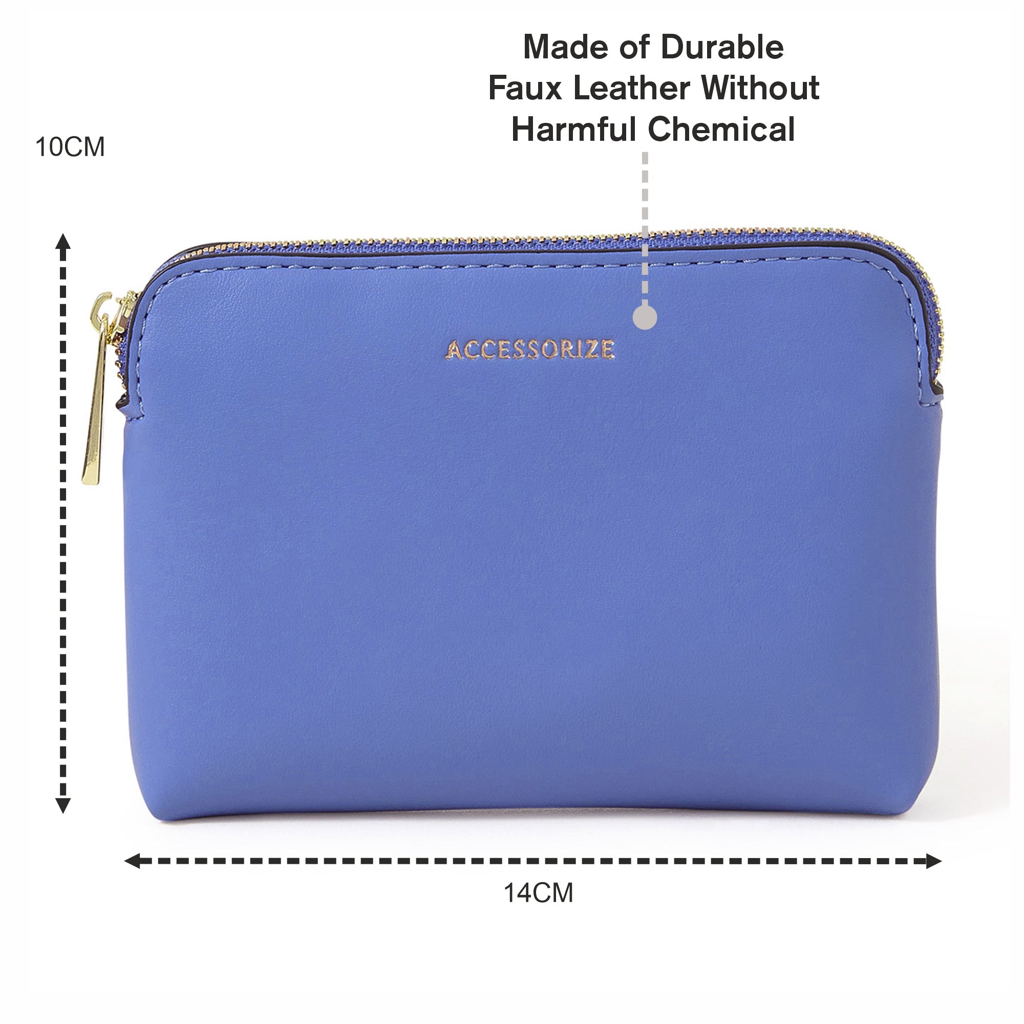 Accessorize London Women's Blue Classic Coin Purse