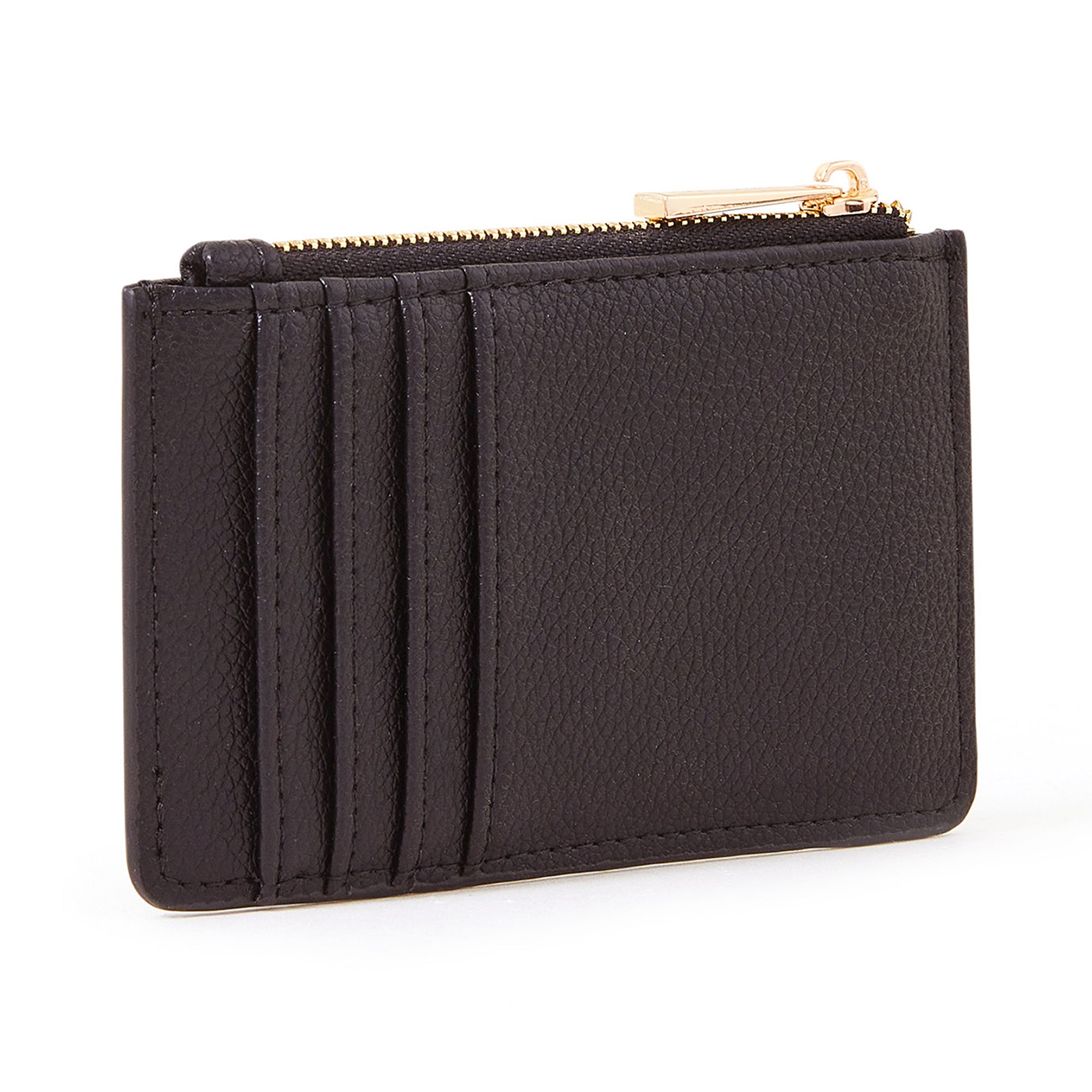 Accessorize London Women's Black Embroidered Cardholder