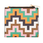 Multi Geomatric Cardholder Zip Purse