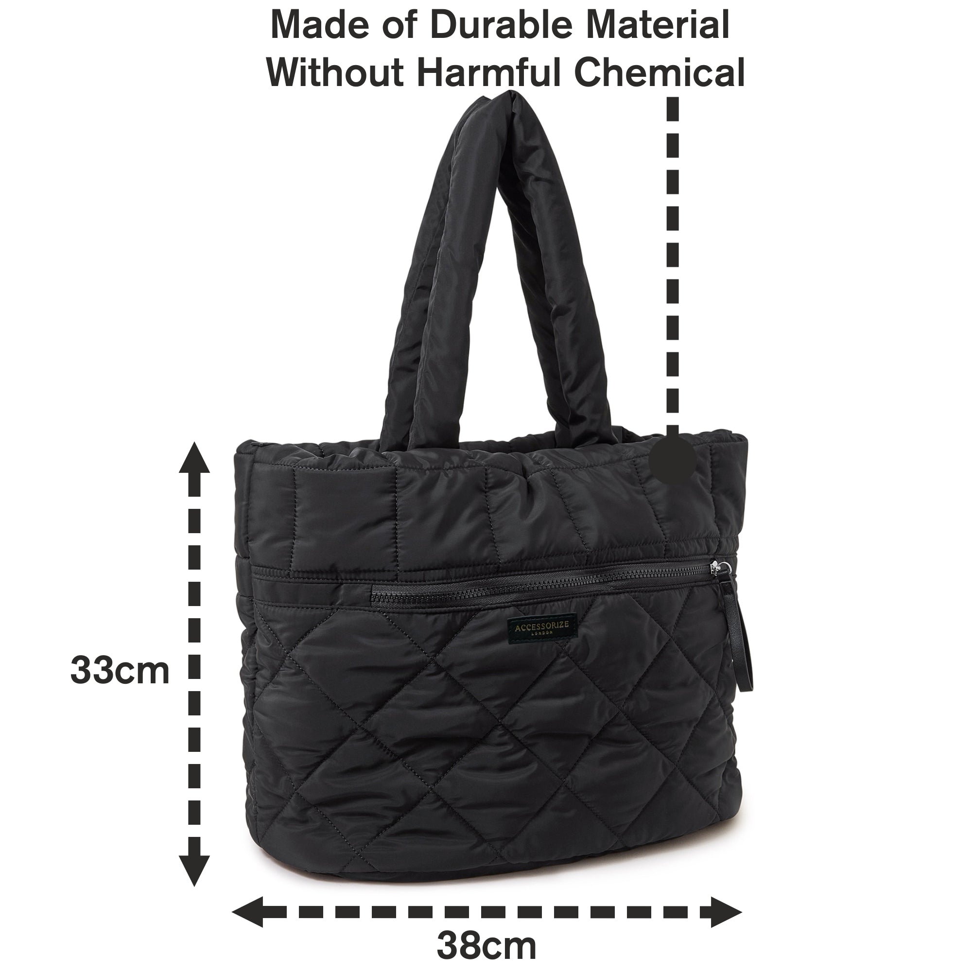Buy Black Naylon Quilted Travel Bag Online