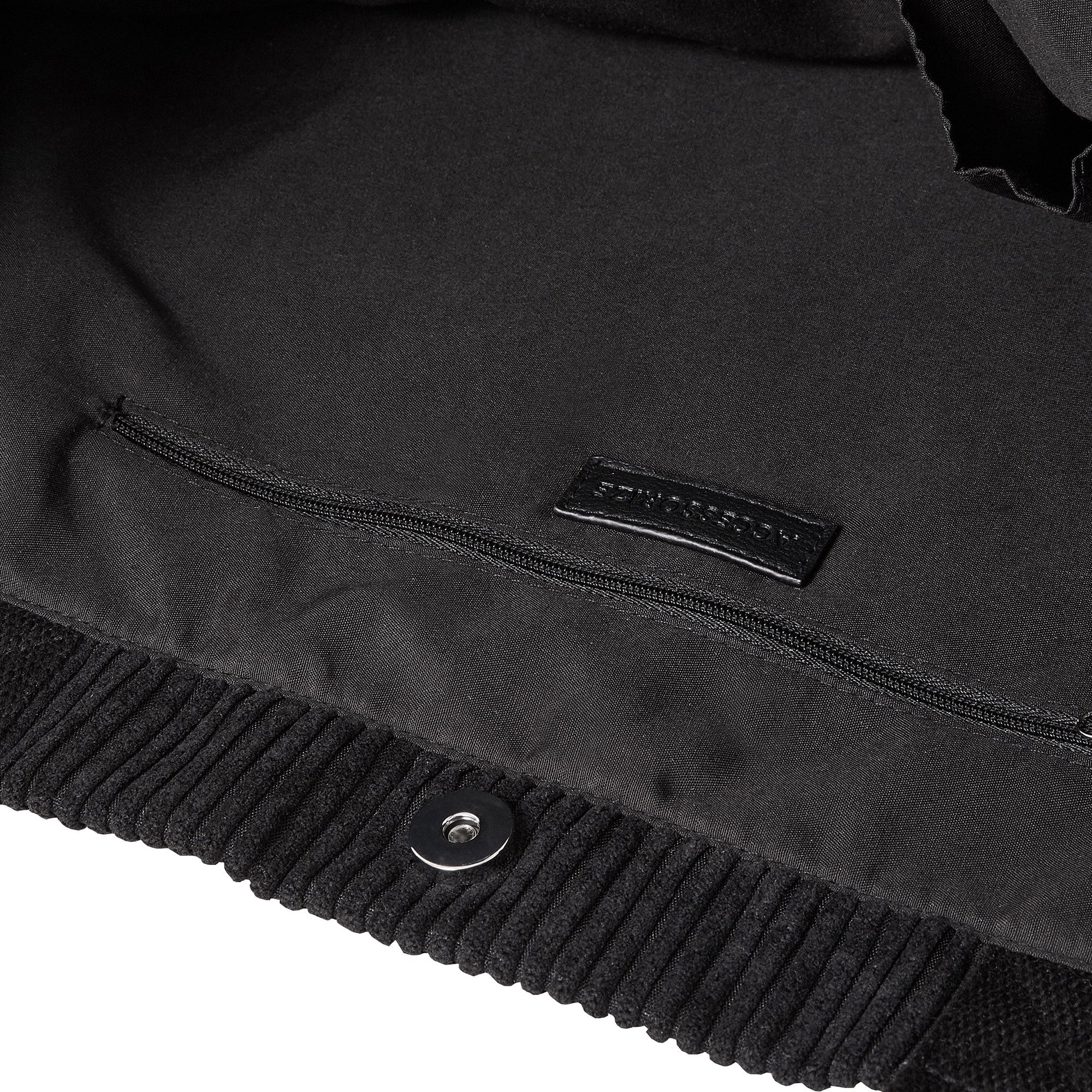 Accessorize London Women's Fabric Black Cord Shopper Bag